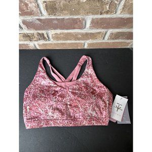 Soybu Sports Impact Bra L Large Distressed camo dusty Rose NWT Padded Stretch